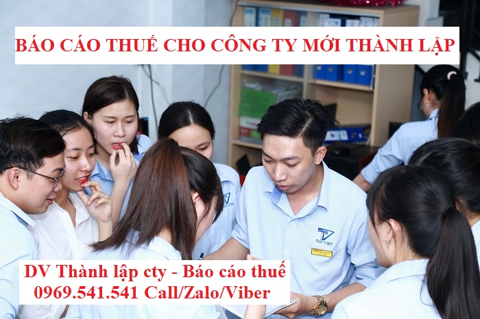 Báo cáo thuế cho công ty mới thành lập